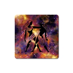 Zodiac Horoscope Astrology Square Magnet by HermanTelo