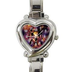 Zodiac Horoscope Astrology Heart Italian Charm Watch