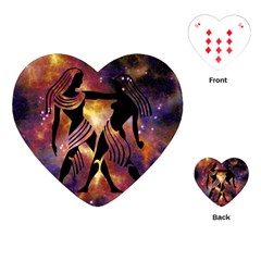 Zodiac Horoscope Astrology Playing Cards (heart) by HermanTelo