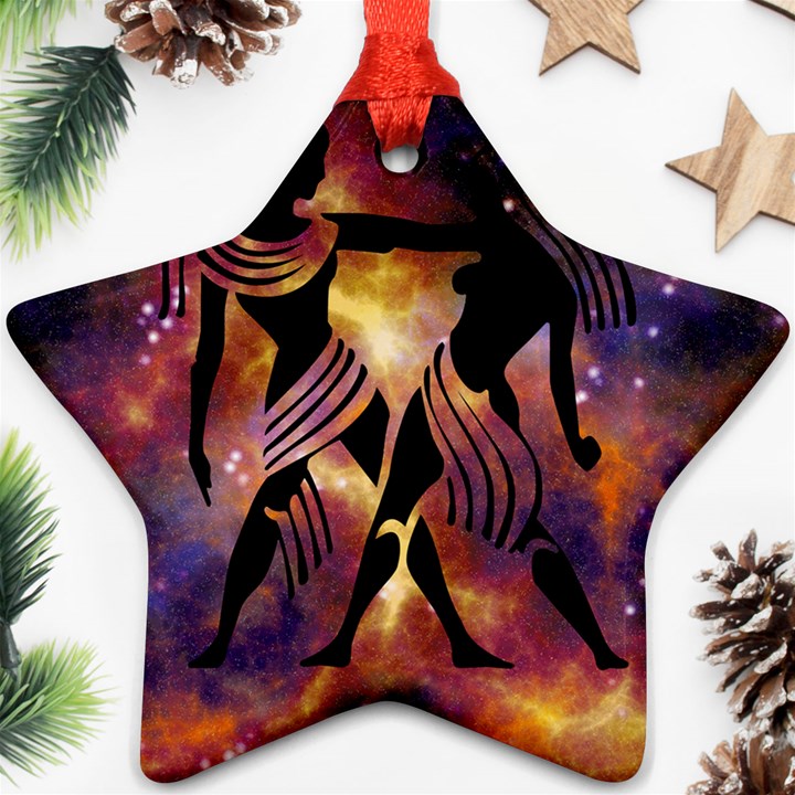 Zodiac Horoscope Astrology Star Ornament (Two Sides)