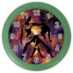 Zodiac Horoscope Astrology Color Wall Clock