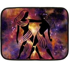 Zodiac Horoscope Astrology Double Sided Fleece Blanket (mini) 