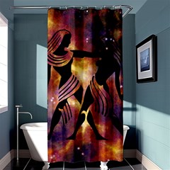 Zodiac Horoscope Astrology Shower Curtain 36  X 72  (stall)  by HermanTelo