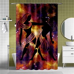 Zodiac Horoscope Astrology Shower Curtain 48  X 72  (small) 