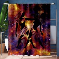 Zodiac Horoscope Astrology Shower Curtain 60  X 72  (medium) 