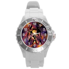 Zodiac Horoscope Astrology Round Plastic Sport Watch (l) by HermanTelo