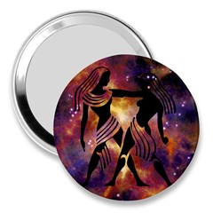 Zodiac Horoscope Astrology 3  Handbag Mirrors by HermanTelo