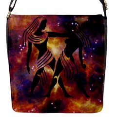 Zodiac Horoscope Astrology Flap Closure Messenger Bag (s) by HermanTelo