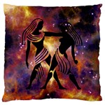 Zodiac Horoscope Astrology Large Flano Cushion Case (One Side) Front