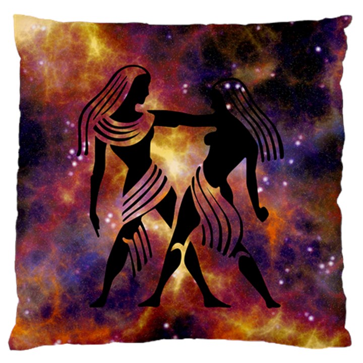 Zodiac Horoscope Astrology Large Flano Cushion Case (One Side)