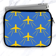 Aircraft Texture Blue Yellow Apple Ipad 2/3/4 Zipper Cases by HermanTelo