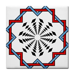 Star Illusion Mandala Tile Coasters by HermanTelo