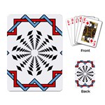 Star Illusion Mandala Playing Cards Single Design Back