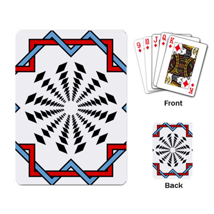 Star Illusion Mandala Playing Cards Single Design