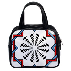 Star Illusion Mandala Classic Handbag (two Sides)