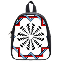 Star Illusion Mandala School Bag (small)