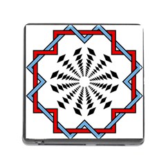 Star Illusion Mandala Memory Card Reader (square 5 Slot)