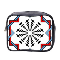 Star Illusion Mandala Mini Toiletries Bag (two Sides)