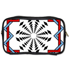 Star Illusion Mandala Toiletries Bag (two Sides)