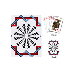 Star Illusion Mandala Playing Cards (mini) by HermanTelo