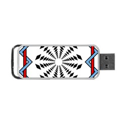 Star Illusion Mandala Portable Usb Flash (two Sides)