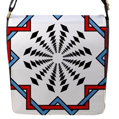 Star Illusion Mandala Flap Closure Messenger Bag (s)