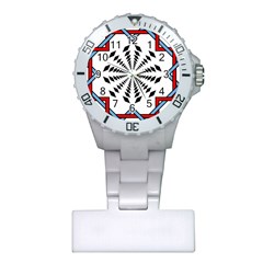 Star Illusion Mandala Plastic Nurses Watch