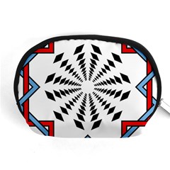 Star Illusion Mandala Accessory Pouch (medium) by HermanTelo