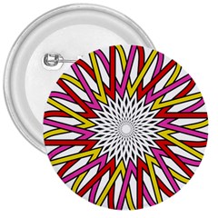 Sun Abstract Mandala 3  Buttons by HermanTelo