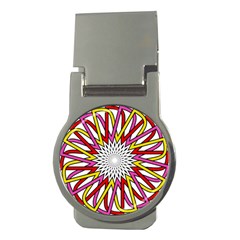 Sun Abstract Mandala Money Clips (round)  by HermanTelo