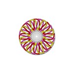 Sun Abstract Mandala Golf Ball Marker (4 pack) Front