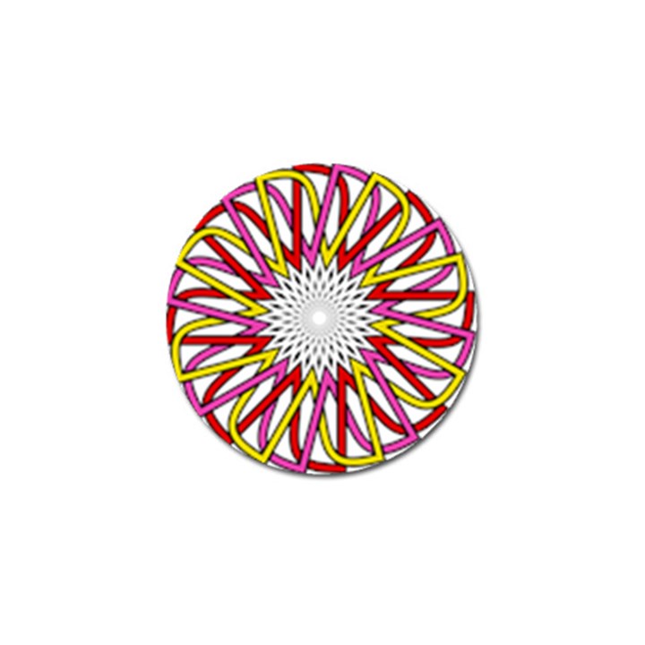 Sun Abstract Mandala Golf Ball Marker (10 pack)