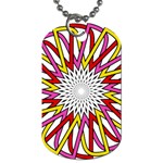 Sun Abstract Mandala Dog Tag (Two Sides) Front