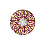 Sun Abstract Mandala Hat Clip Ball Marker Front