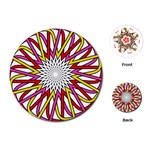 Sun Abstract Mandala Playing Cards (Round) Front