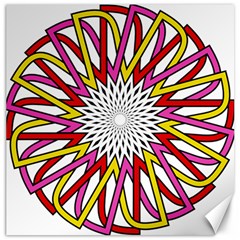 Sun Abstract Mandala Canvas 12  X 12  by HermanTelo