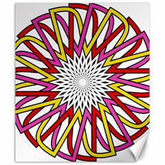 Sun Abstract Mandala Canvas 20  X 24  by HermanTelo