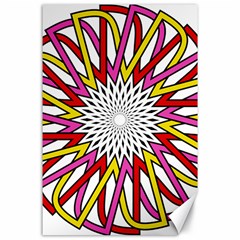 Sun Abstract Mandala Canvas 24  X 36  by HermanTelo