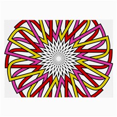 Sun Abstract Mandala Large Glasses Cloth (2-side)