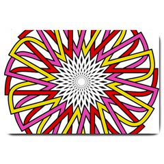 Sun Abstract Mandala Large Doormat 