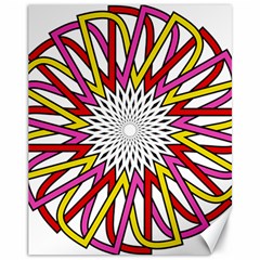 Sun Abstract Mandala Canvas 11  X 14  by HermanTelo