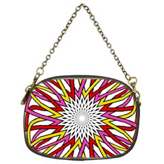 Sun Abstract Mandala Chain Purse (two Sides)