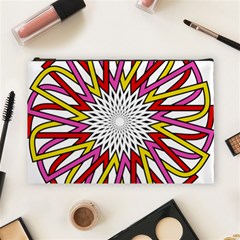 Sun Abstract Mandala Cosmetic Bag (large)