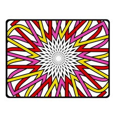 Sun Abstract Mandala Fleece Blanket (small) by HermanTelo