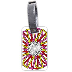 Sun Abstract Mandala Luggage Tags (one Side)  by HermanTelo