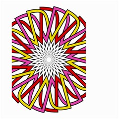 Sun Abstract Mandala Small Garden Flag (two Sides)