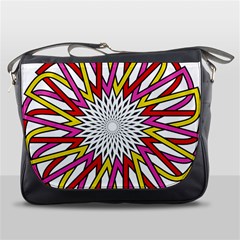 Sun Abstract Mandala Messenger Bag by HermanTelo