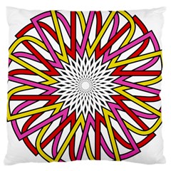 Sun Abstract Mandala Large Cushion Case (one Side)