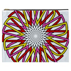 Sun Abstract Mandala Cosmetic Bag (xxxl) by HermanTelo