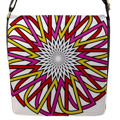 Sun Abstract Mandala Flap Closure Messenger Bag (s)